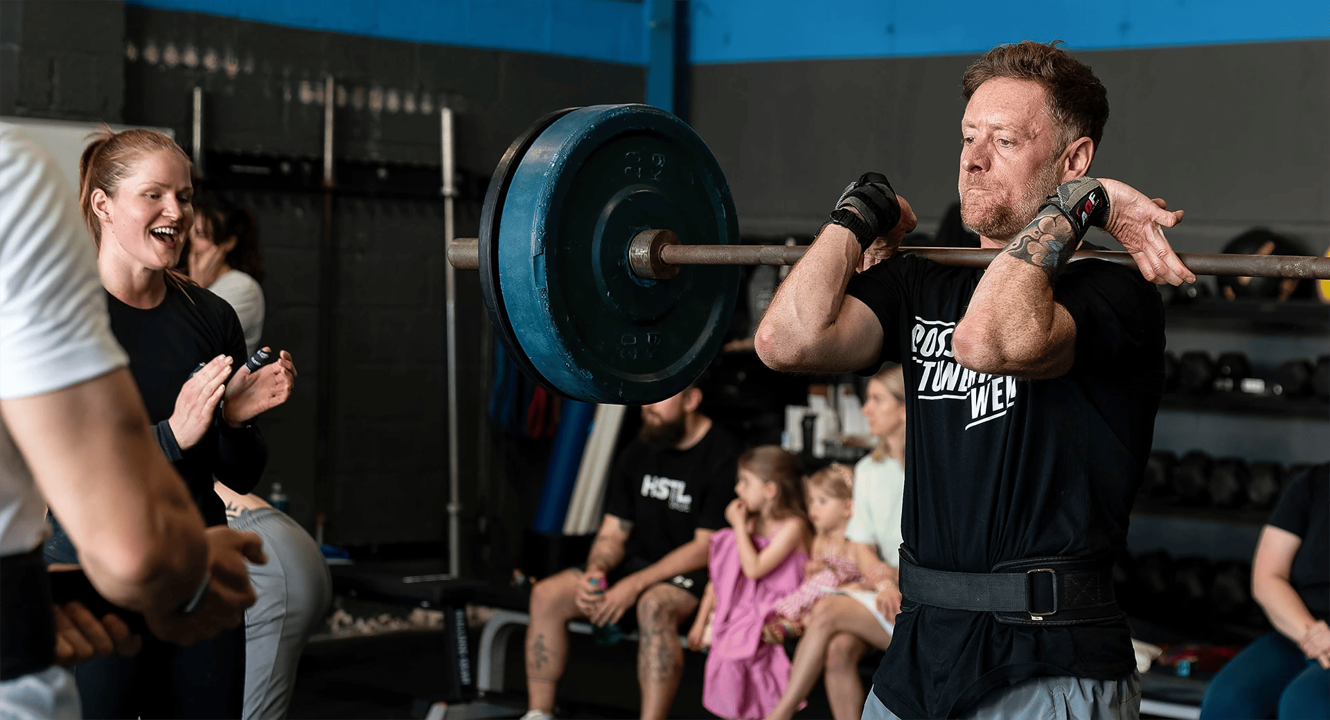 man lifting heavy weight at CrossFit Tunbridge Wells